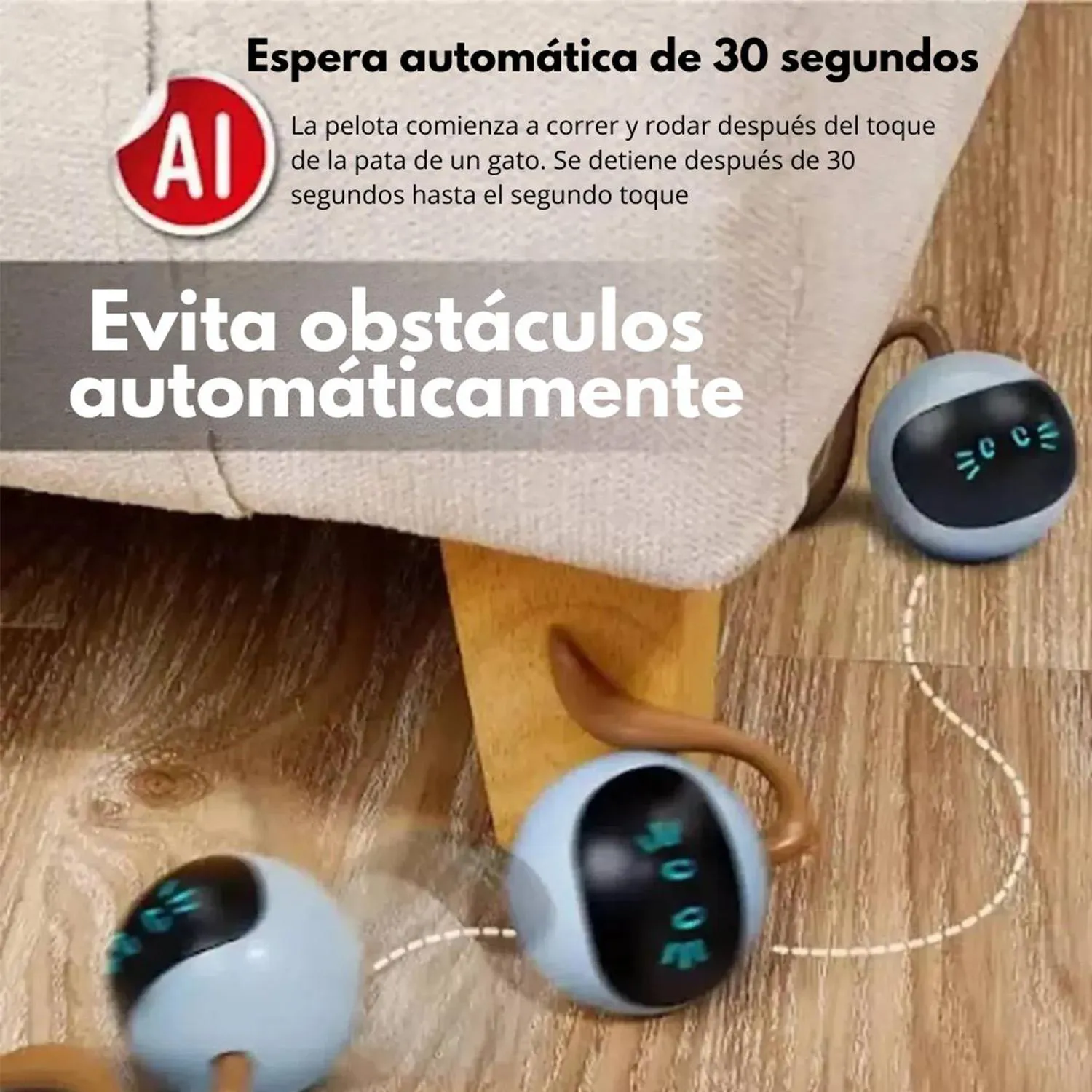 Bola Remolino Recargable Con Luz 4