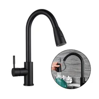 Grifería Monocontrol Lavaplatos Extensible Negro Parma Consumo 10.5 l/min