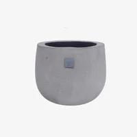 Matera en Cemento tipo Bowl Grande de 23 cm Alto x 28 cm Diámetro Set X 12 Unidades