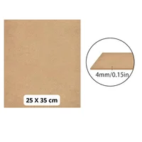 Pack X5 Laminas Tabla Madera Mdf 25 x 35 Amoblar