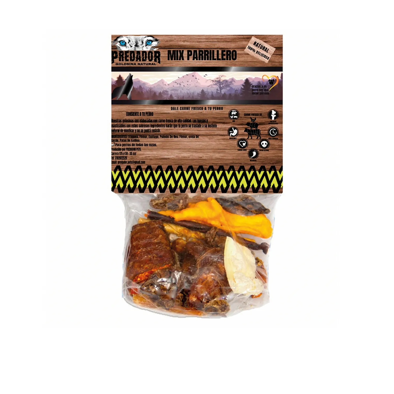 Snack Perro Mix Parilla X200 Gramos Petizoos