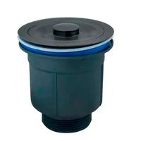 Canastilla De Lavaplatos En Acero Inoxidable Negro 1 1/2 Pulg