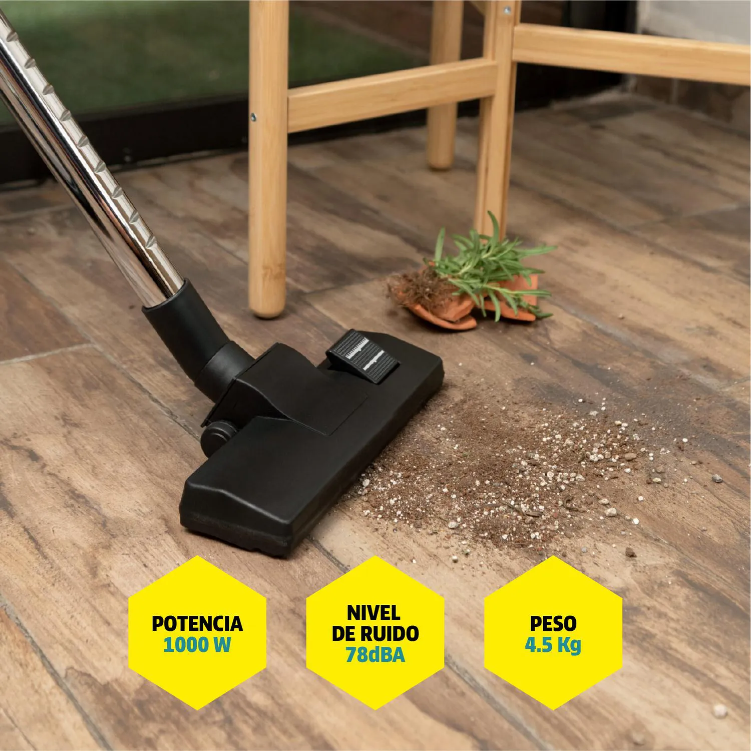 Aspiradora Sin Bolsa Vcl3 Cyclonic 1000w Karcher Blanco 4