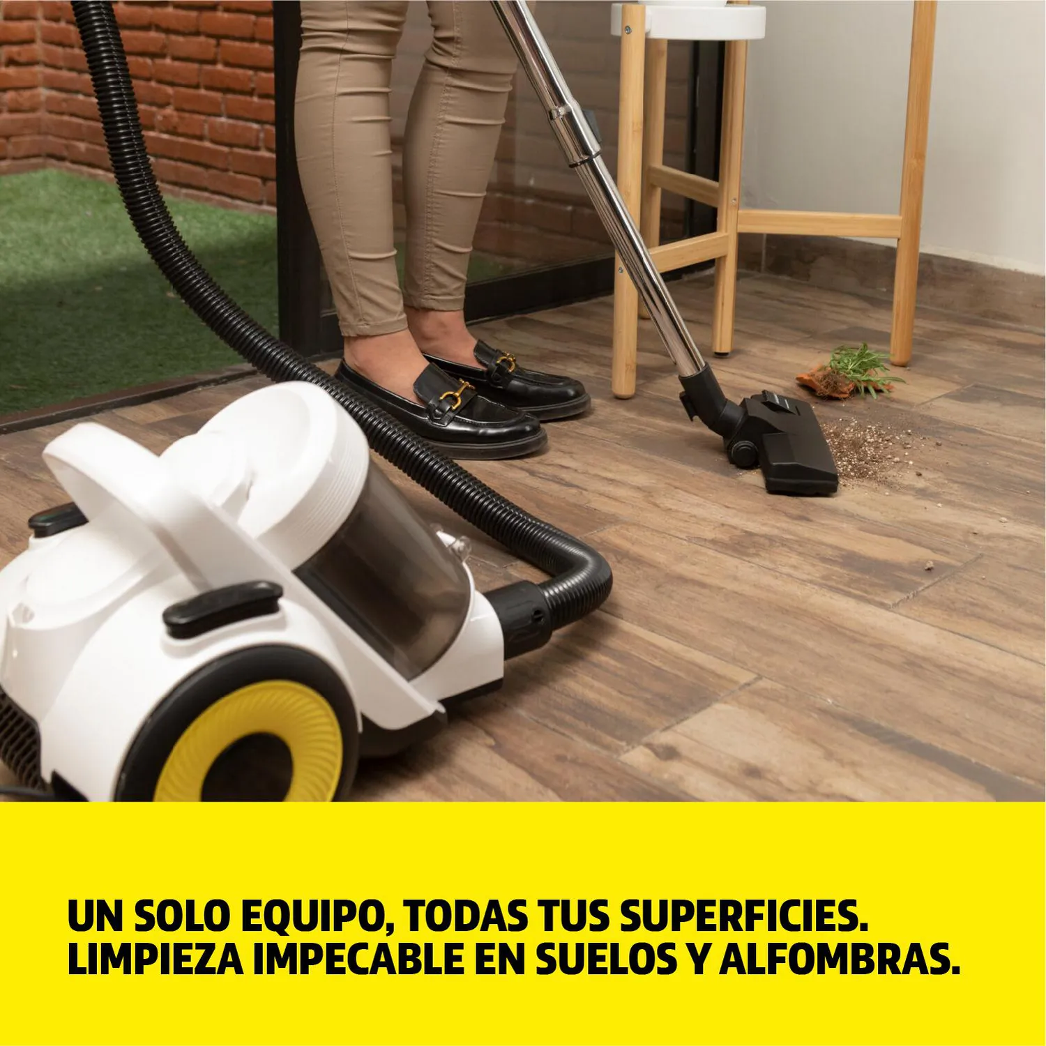 Aspiradora Sin Bolsa Vcl3 Cyclonic 1000w Karcher Blanco 5