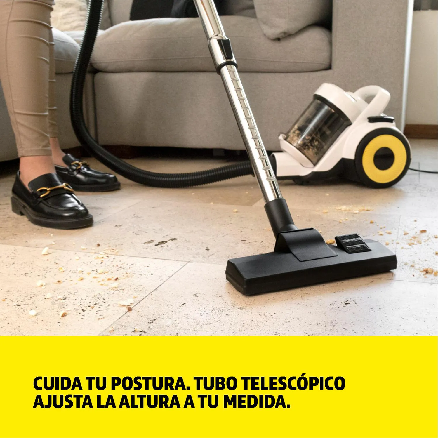 Aspiradora Sin Bolsa Vcl3 Cyclonic 1000w Karcher Blanco 6
