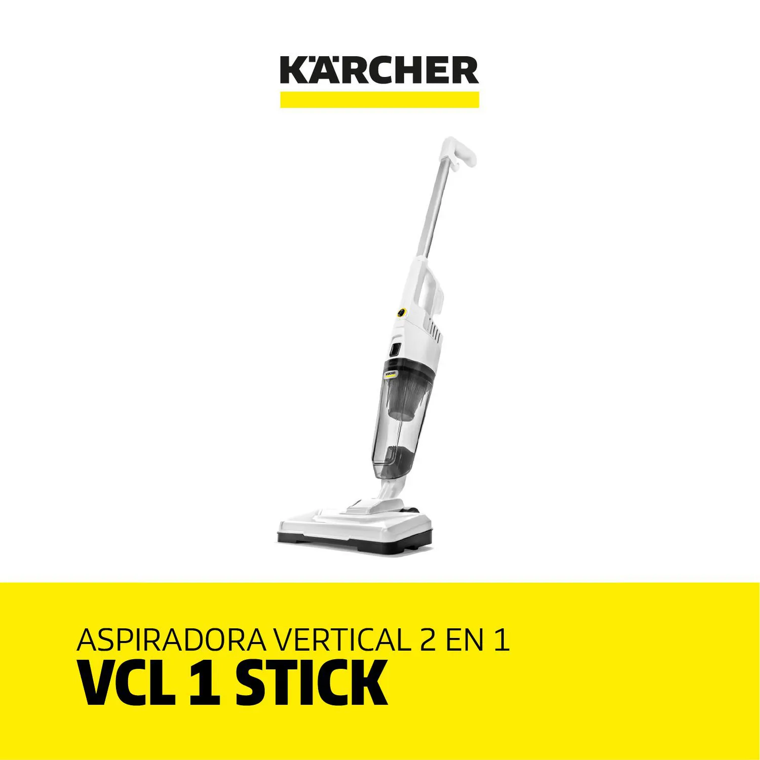 Aspiradora Vertical 2 En 1 1000 Watts Blanco Karcher