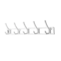 Perchero 5 Ganchos Color Blanco Fuller Pinto Set X 6 Unidades