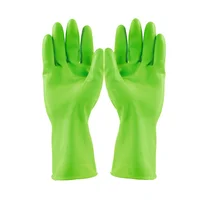 Par de Guantes Antideslizables Calibre 18 Talla S 71/2 Verde Set X 12 Unidades