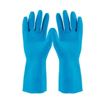 Par de Guantes Antideslizables Calibre 18 Talla S 71/2 Azul Set X 12 Unidades