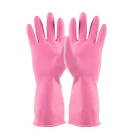 Par de Guantes Antideslizables Calibre 18 Talla m 8 Rosado Set X 12 Unidades