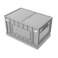 Caja Plástica Plegable para Almacenamiento Gris Fuller Pinto Set X 10 Unidades
