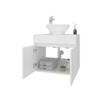 Mueble De Baño Aereo Manchester 51X59X44 Rta Blanco Mqz Rta