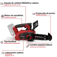 Motosierra Inalámbrica + Cargador Y Bateria 4Ah