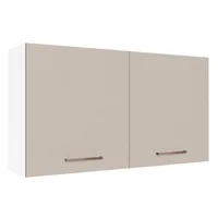 Mueble De Cocina Superior Agata 120Cm 2 Puertas Blanco/Crema
