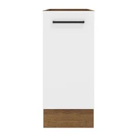 Mueble de Cocina Bajo Agata 1 Puerta 35 cm x 60 cm Marrón Blanco