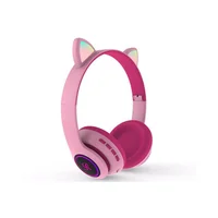 Audífonos Gamer Rosados Retroiluminados RGB Exonica