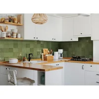 Pared Cuadrado Color Verde Caja X 28Und 13.4x13.4cm