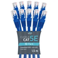 Patch Cord de Cobre UTP VCP CAT 5E Pcv5E-05b Azul x 5ft 1.5m