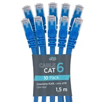 Patch Cord de Cobre UTP VCP CAT 6 Pcv6-05b Azul x 5ft 1.5m