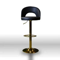 Silla Bar Milano Cuero Sintetico Negro