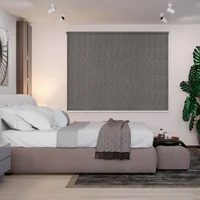 Cortina Enrollable Blackout Lluvia Gris 180x180 Cm