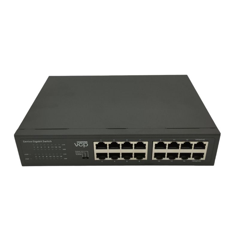 Switch Rackeable VCP Connect 16 Puertos 10/100/1000 GENERICO ...