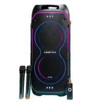 Cabina de Sonido Recargable 12 Doble Micrófono RGB 9000pmpo
