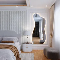 Espejo Decorativo Ain 180cmx80cm Con Luz Led Profesional Cálida