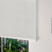 Cortina Enrollable Blackout Llovizna Blanco 180x180 cm Novelty Home