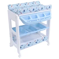 Bañera Con Cambiador Natiel Azul- Eb815-1