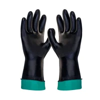 Par De Guantes Industriales Antideslizables Calibre 25 Talla L 9 Bicolor