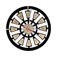 Reloj de Pared Redondo Nautic Día 30cm Negro