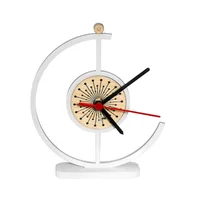 Reloj de Mesa Elegance Día 20cm Blanco
