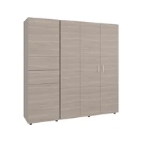 Closet Antalya 200X200X52 Rta Gris Blanco