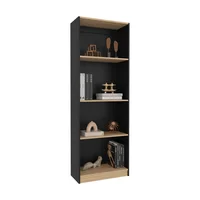 Estante Home E1 4 Espacios 180x62x29 Rta Wengue Fresno