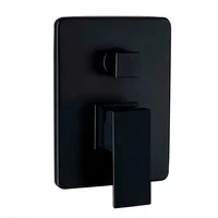 Mezclador Ducha Monocontrol Con Salida a Tina Negro