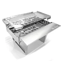 Asador A Carbón Portátil En Acero 430 Con Funda Mr Beef