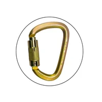Mosquetón Carabinero Mediano de Triple Bloqueo y Apertura de 24 mm 50 Kn Set X 6 Unidades