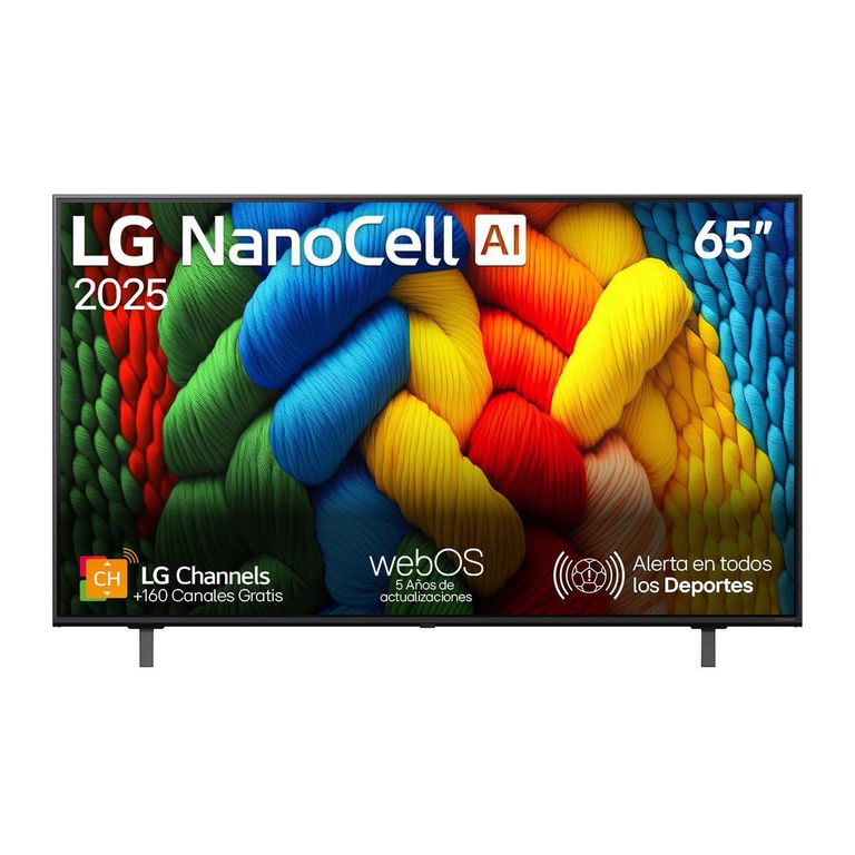 Televisor 65 Pulgadas Nanocell 4k Uhd Webos25 LG Channels Gratis Magic Remote 65nano80asa