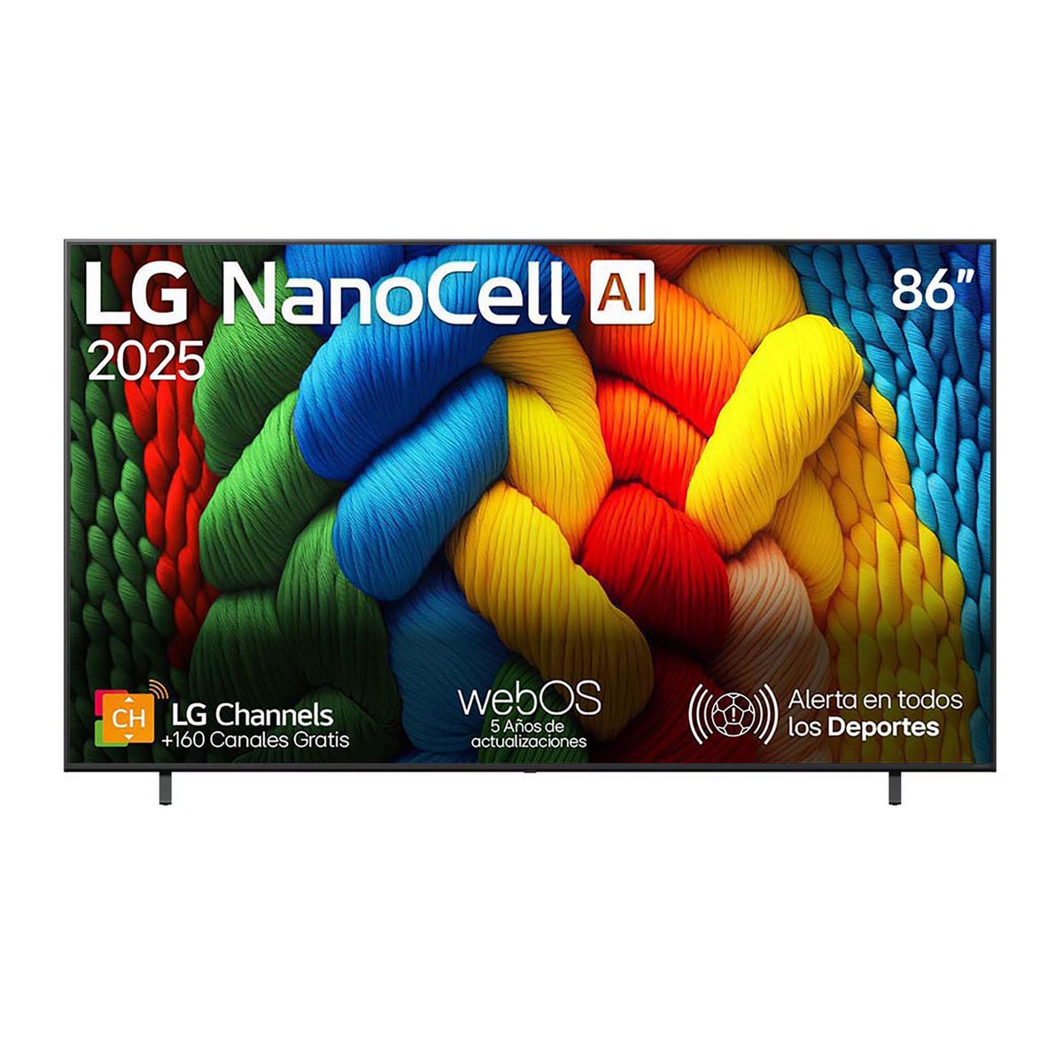 LG - Televisor 86 Pulgadas Nanocell 4k Uhd Webos25 LG Channels Gratis Magic Remote 86nano80asa
