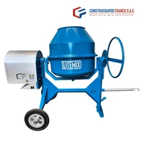 Mezcladora de 1 Bulto Lite Mix con Motor Gasolina Hyundai 3HP 3600 RPM
