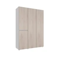 Closet Napoles 140X200X50 cm Ceniza Blanco