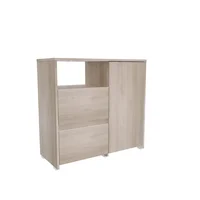 Cómoda Napoles 77x80x35 cm Ceniza Blanco