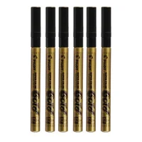 Marcador Metalizado Extra Fino Gold Pilot X6 Unidades
