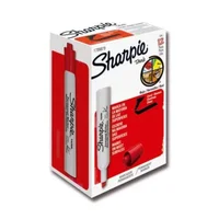 Marcador Permanente Sharpie Tank Rojo X12 Unds