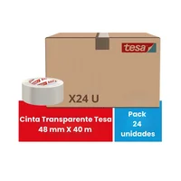 Cinta Transparente 48 mm x 40 m Tesa Set X 24 Unidades