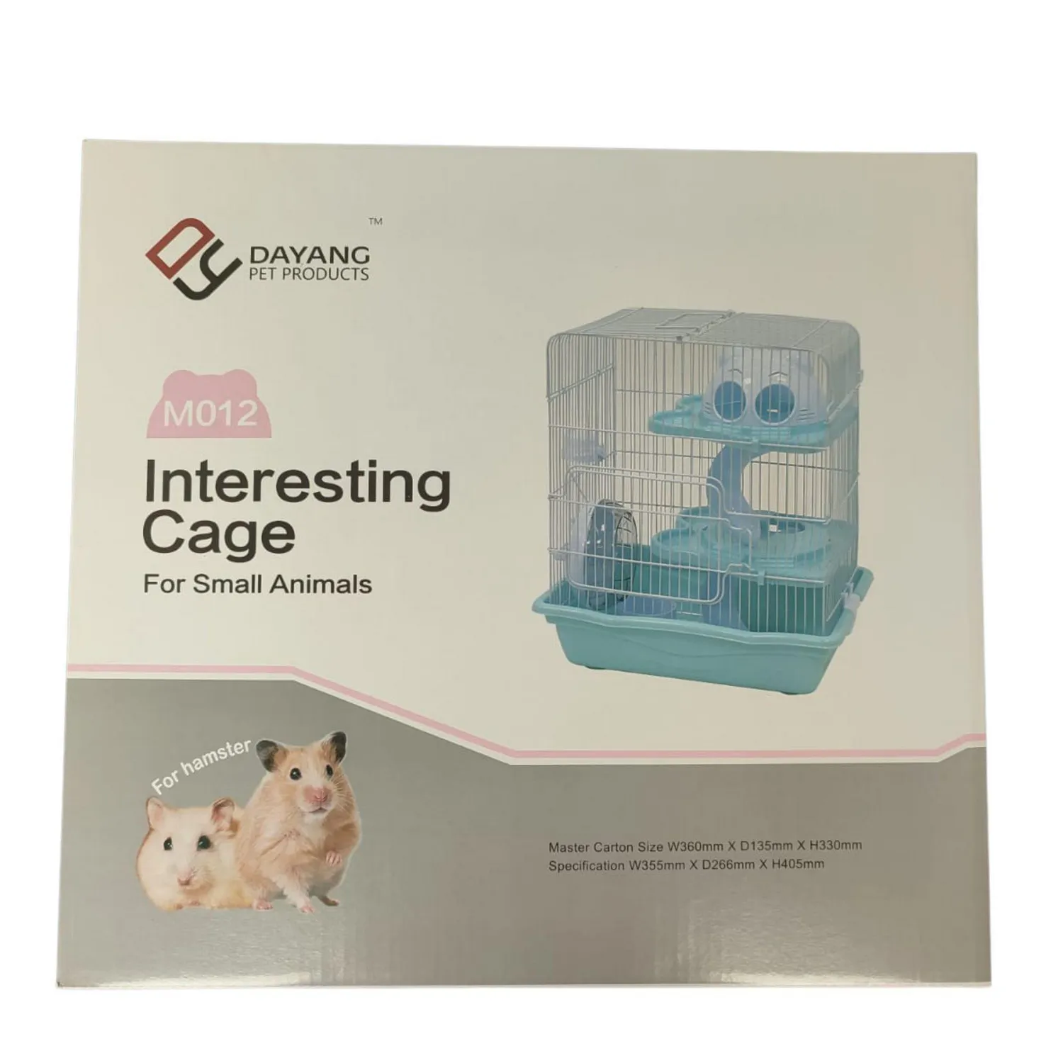 Jaula Hamster 2 Niveles 35x27x41 cm