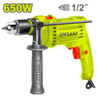 Taladro Percutor Eléctrico Dyllu 1/2 Pulgada 650 W 3000 RPM Industrial