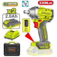 Llave de Impacto 300 N.m Inalámbrico 1/2 Pulgada 20 V Dyllu