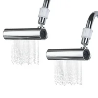 Set x2 adaptador grifo 4en1 giratorio rectangul